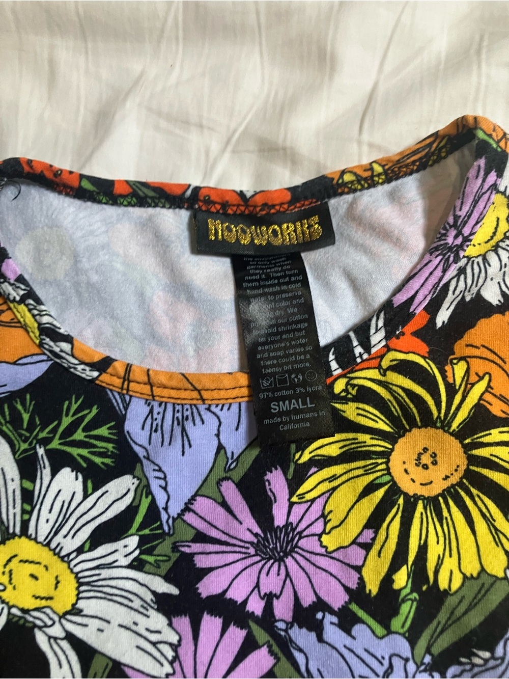 Nooworks Summer Tank in Wildflowers sz Small - Picture 3 of 4